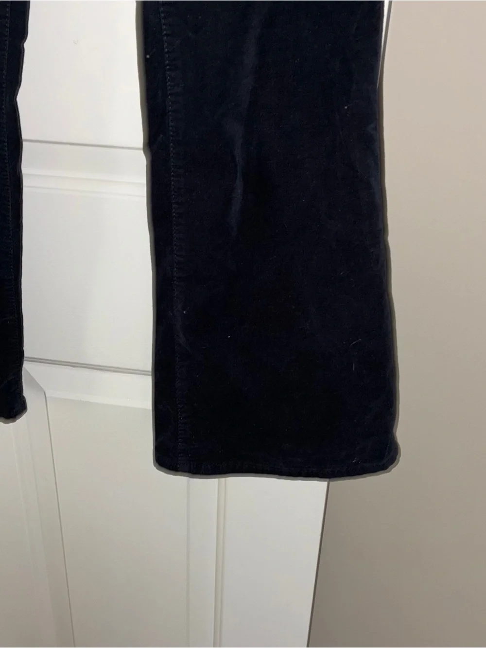 Free People In My Feelings Velvet Crop Slim Flare Pants Sz S‎
